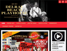 Tablet Screenshot of delraybeachplayhouse.com